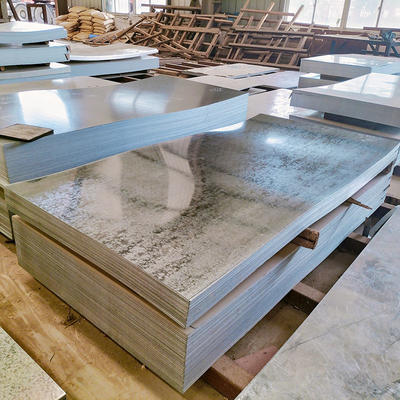 Cold Rolled Electro Galvanized Steel Plate 0.17 - 2mm Dx51d Zinc Coated 26 28 Gauge
